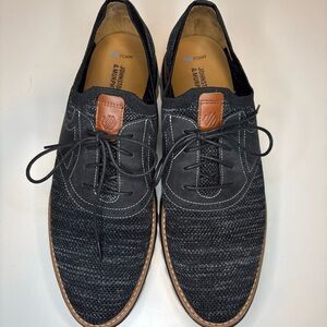 Johnston & Murphy Black Men's Algood Saddle Shoes Size 12M